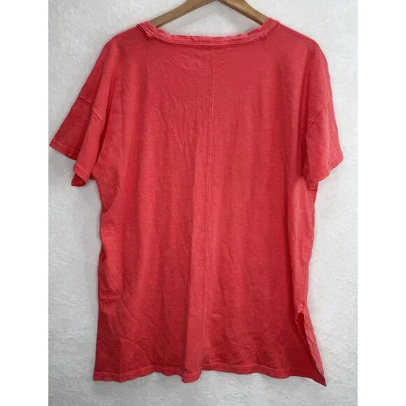 Anthropologie Pilcro Jordyn Perfect Oversized Cotton Slub Tee Size Large - Picture 5 of 7